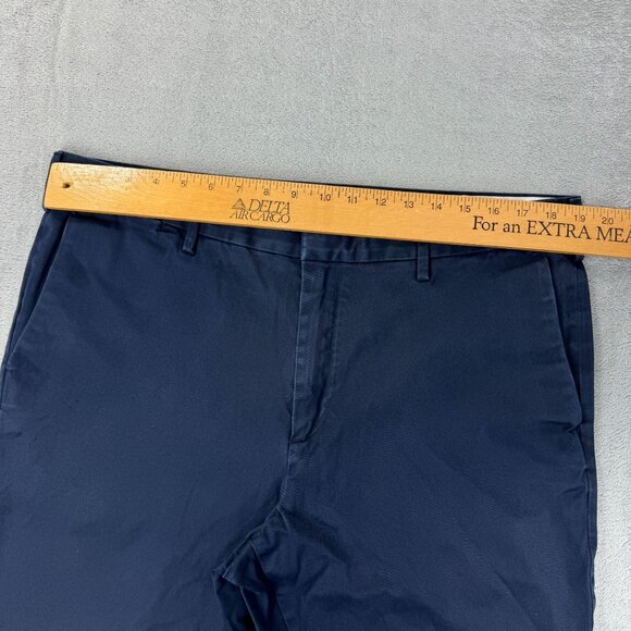 Banana Republic Tailoring Performance Aiden Chino Straight Leg Mens Navy Pants - Picture 7 of 9